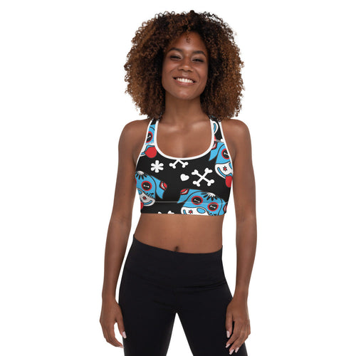 Day of the Dog Blue Padded Sports Bra